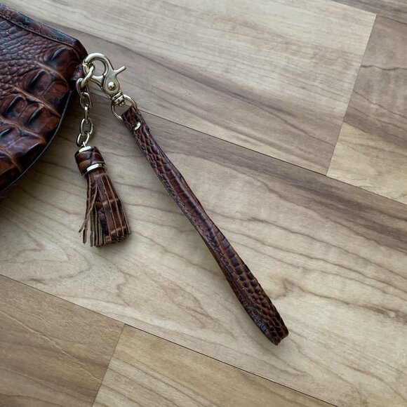 Brahmin Kayla Wristlet in Pecan Melbourne - Picture 4 of 12